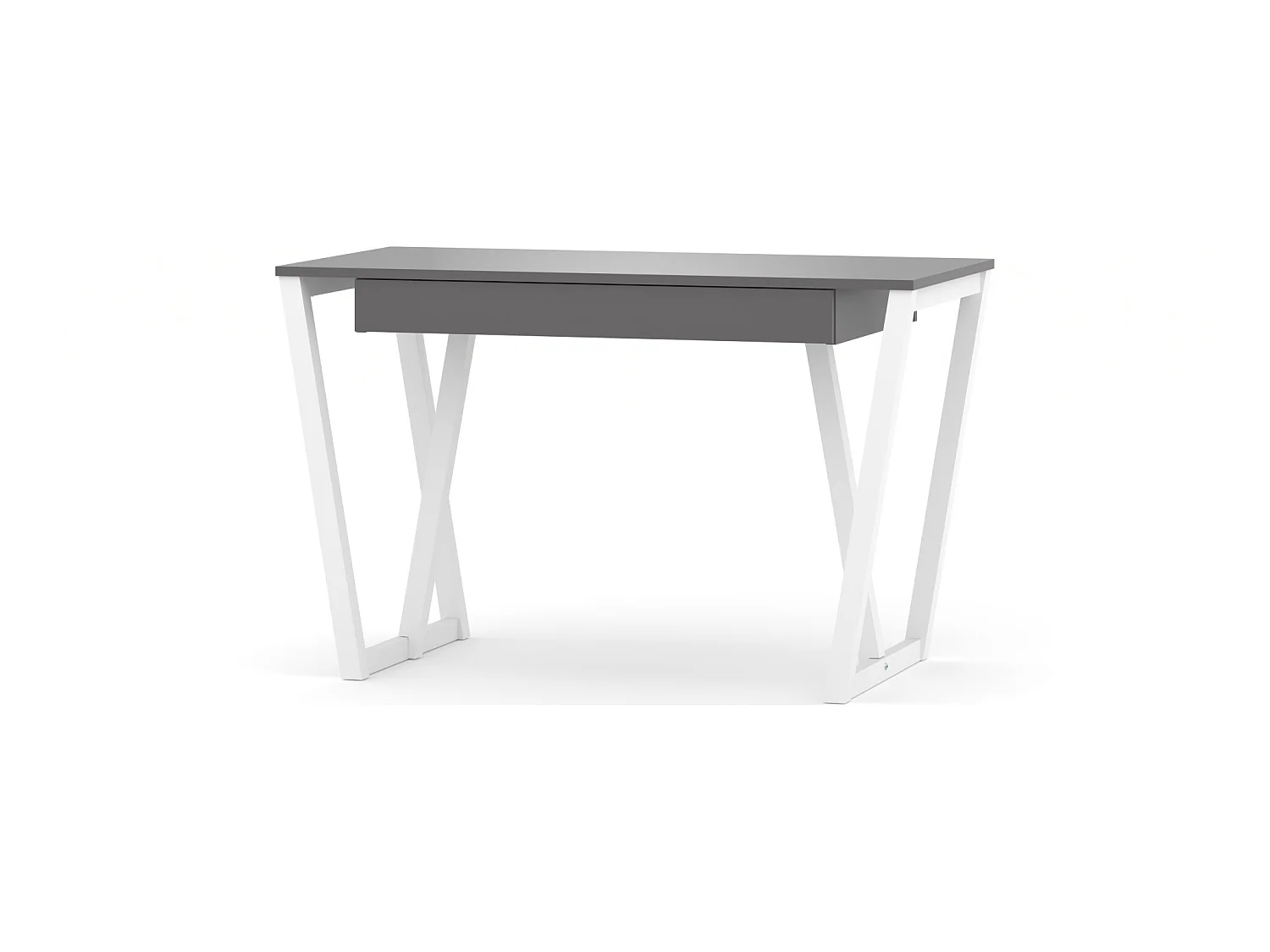 Bureau enfant en pin massif 120x60 gris foncé