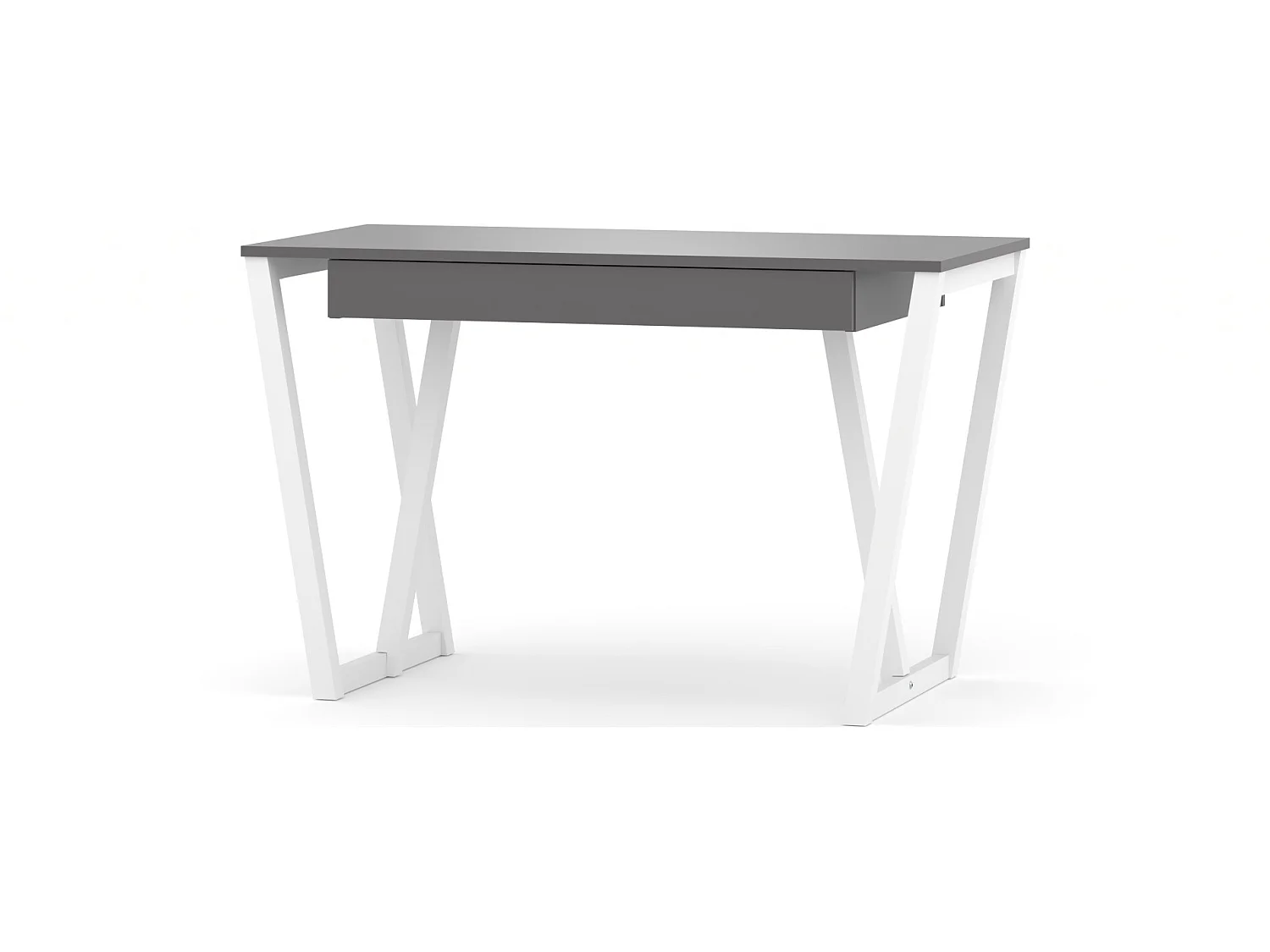 Bureau enfant en pin massif 120x60 gris foncé