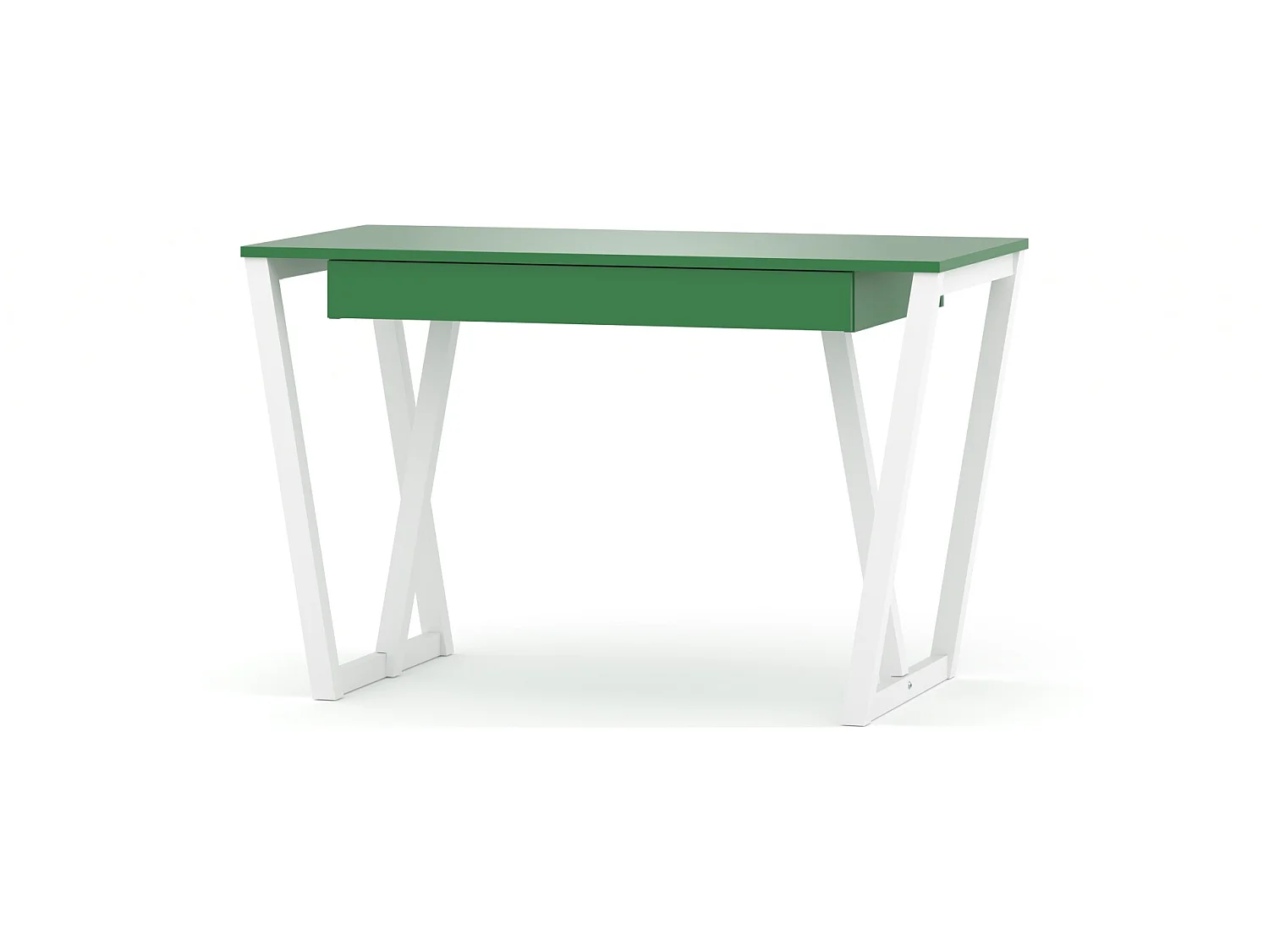 Bureau enfant en pin massif 120x60 vert