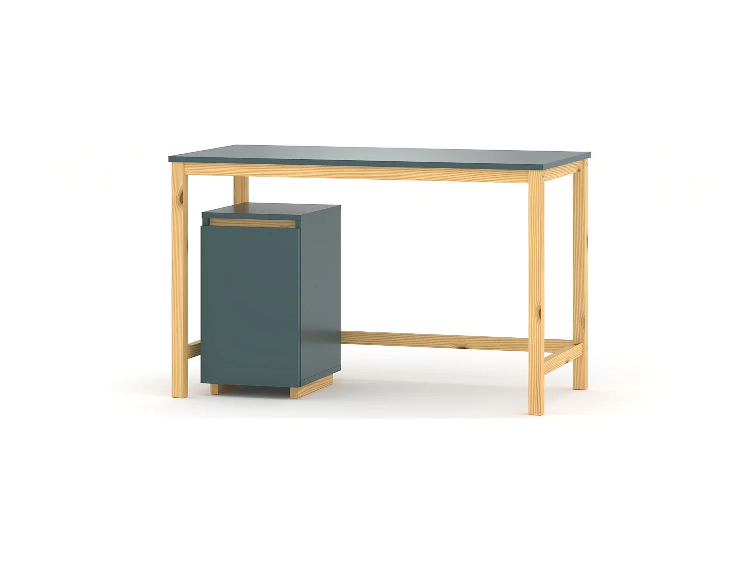 Bureau enfant en pin massif 120x60 blue