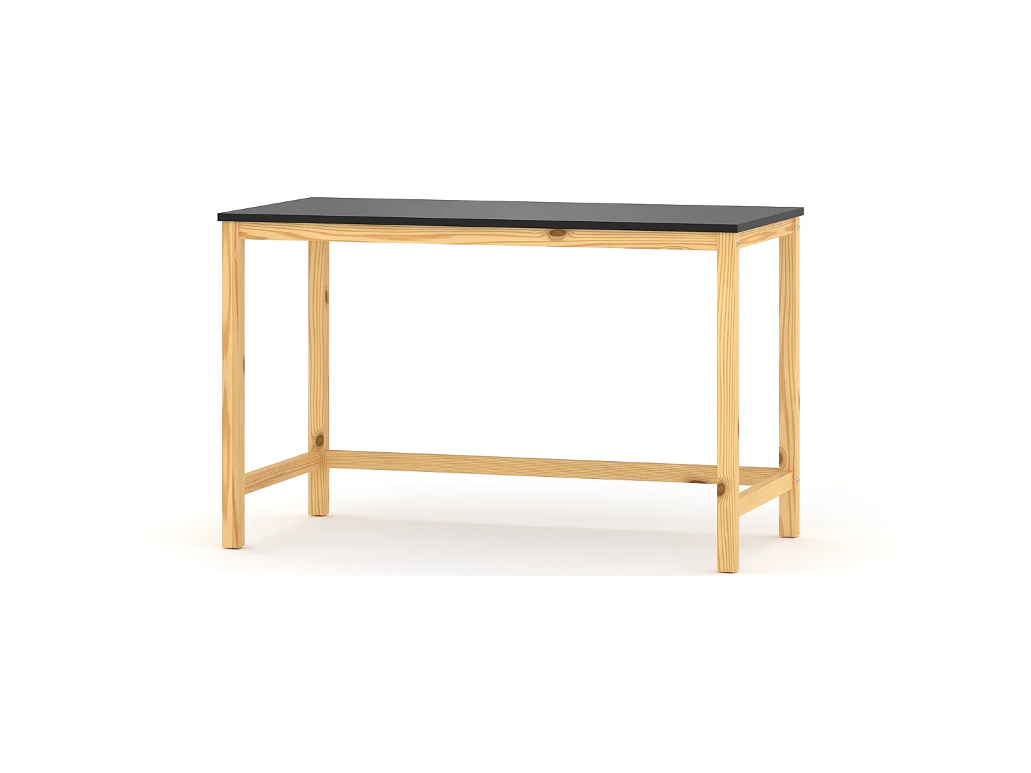 Bureau enfant en pin massif 120x60 blanc