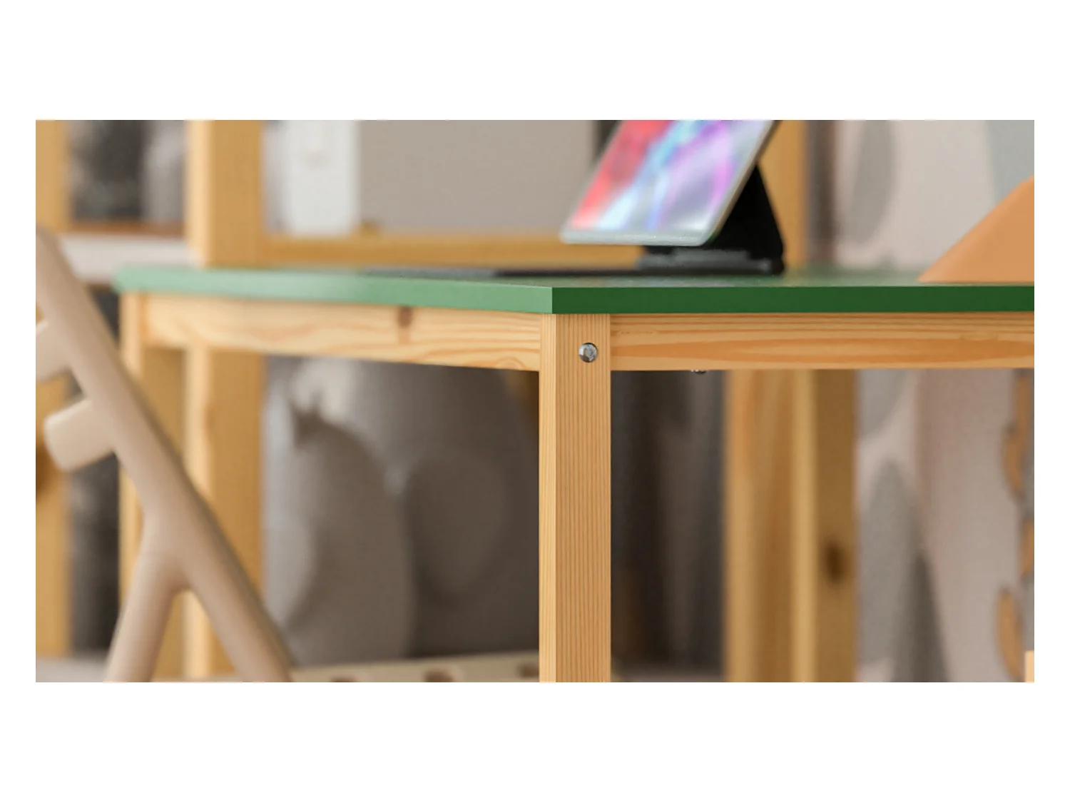 Bureau enfant en pin massif 100x50 naturel