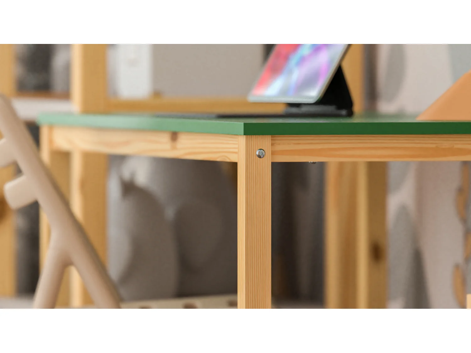 Bureau enfant en pin massif 100x50 naturel