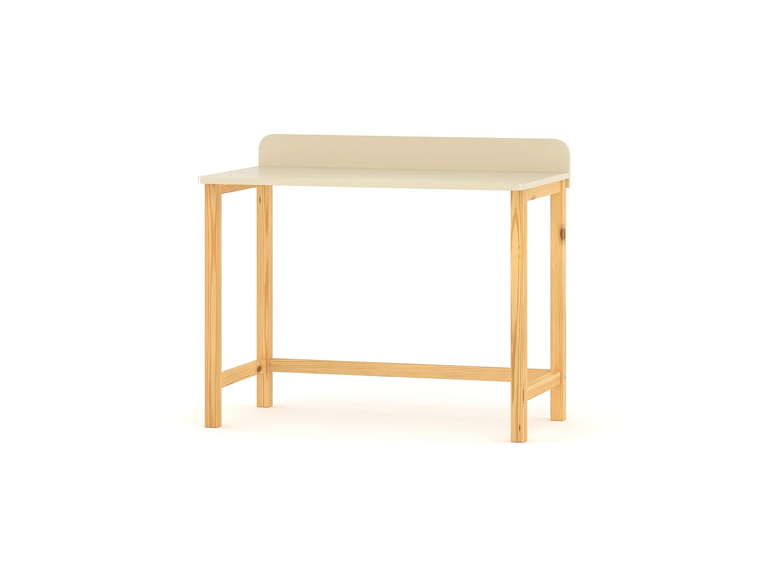 Bureau enfant en pin massif 120x60 blanc