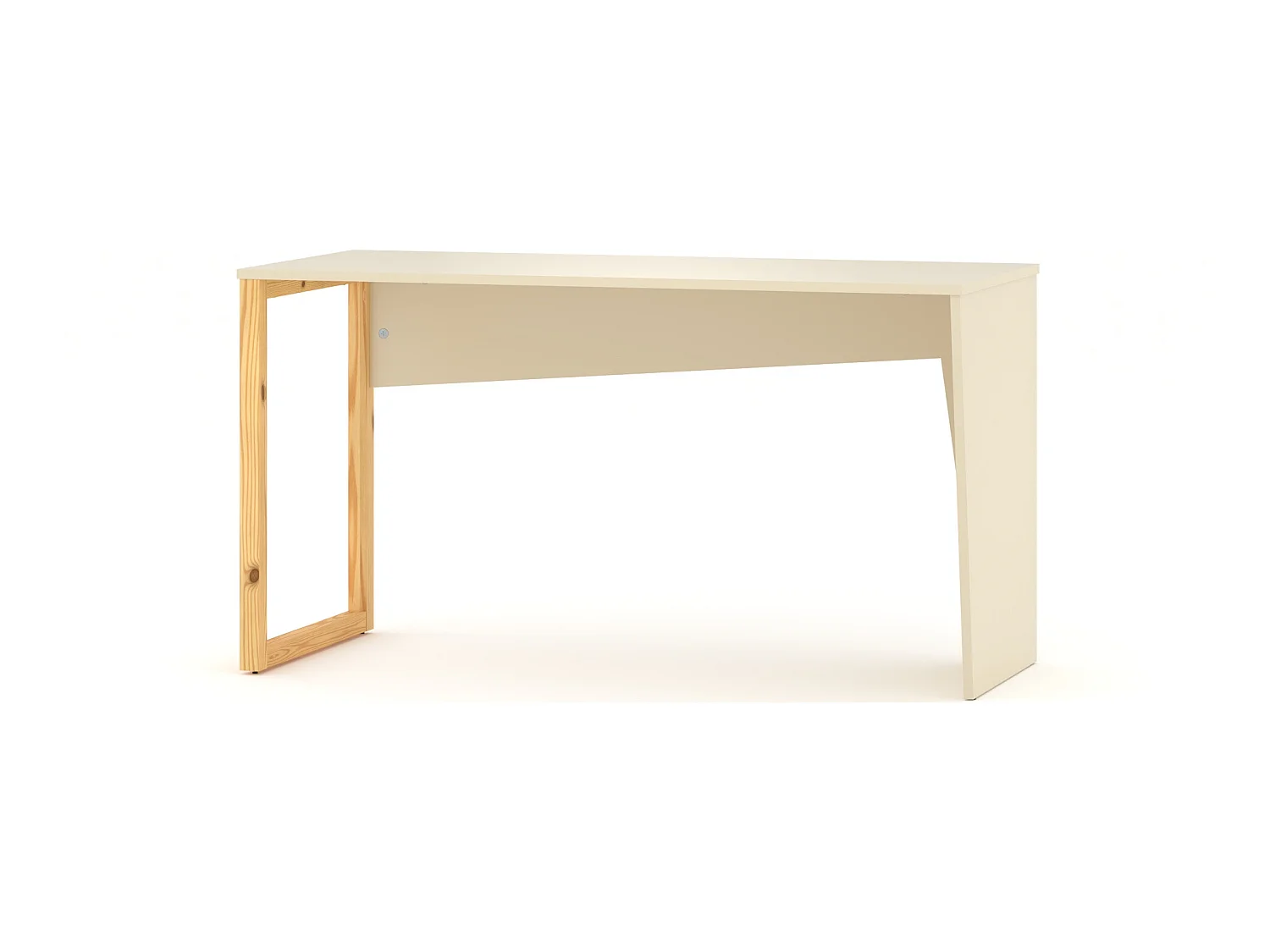 Bureau enfant en pin massif 120x60 beige