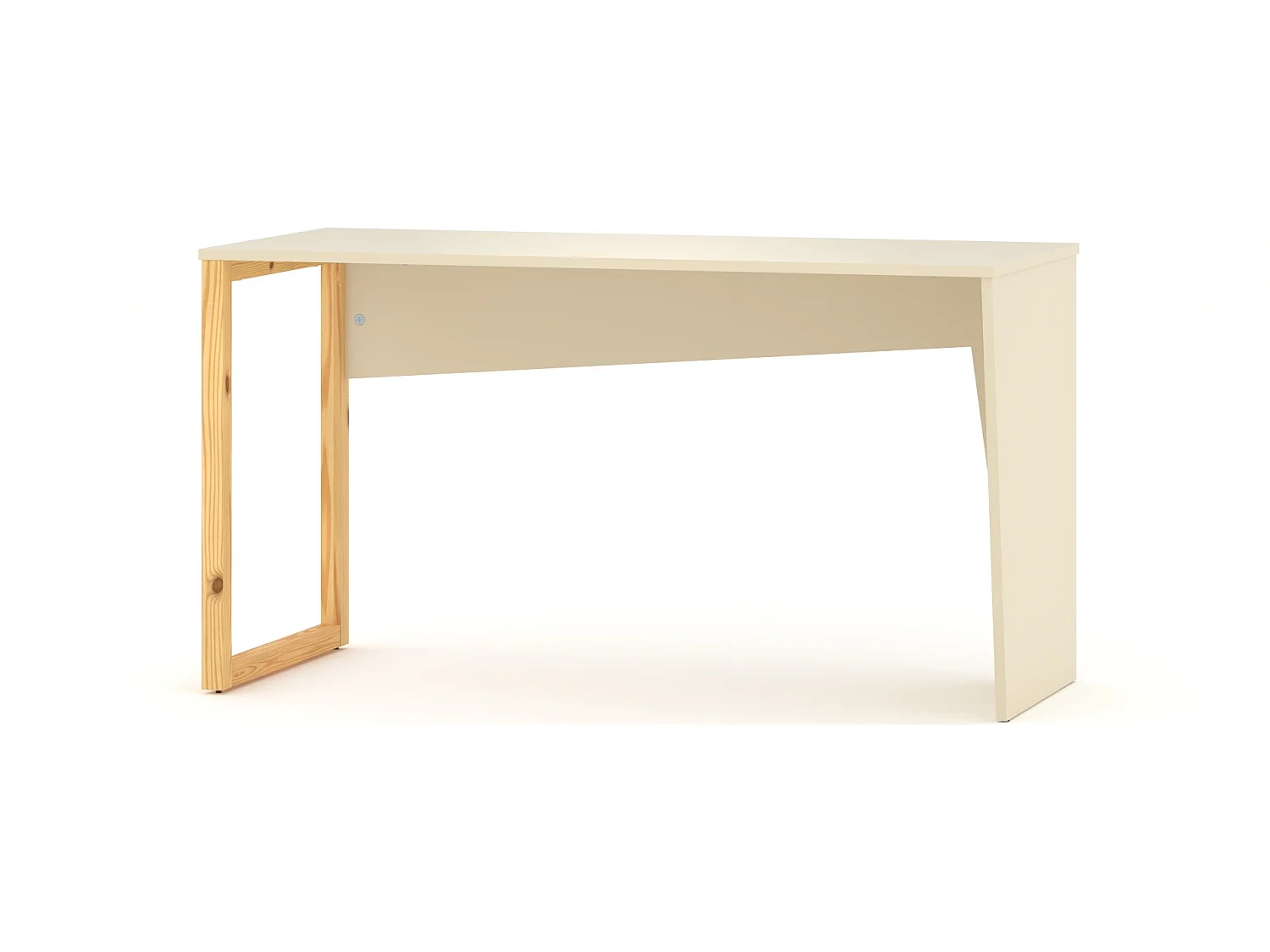 Bureau enfant en pin massif 120x60 beige