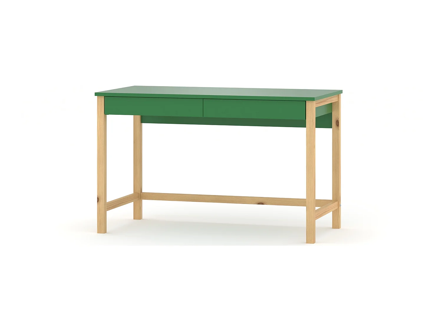 Bureau enfant en pin massif 120x60 vert
