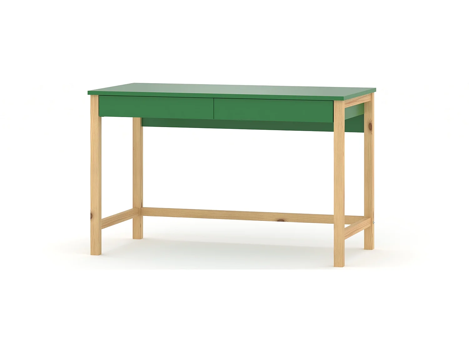 Bureau enfant en pin massif 120x60 vert