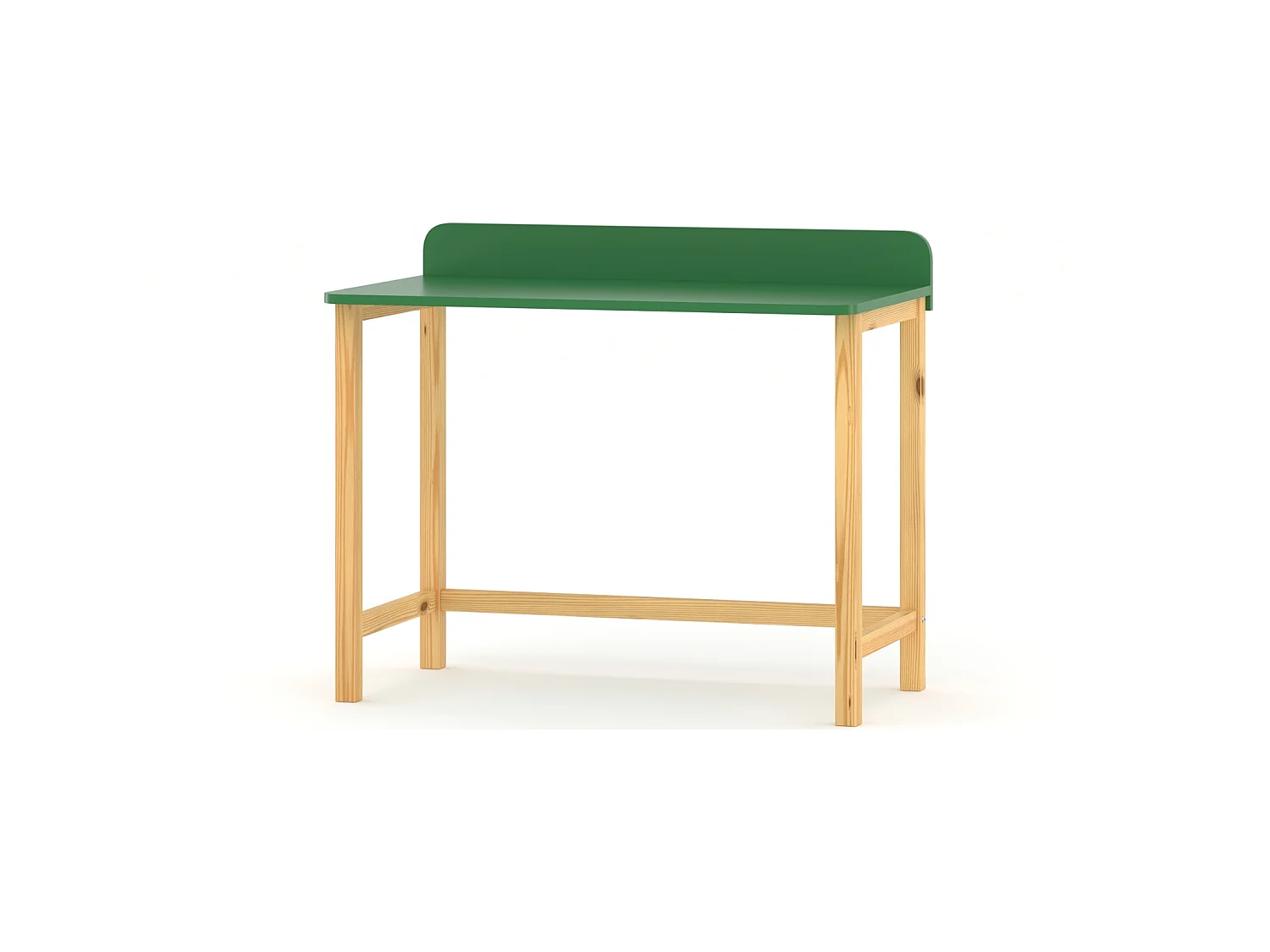 Bureau enfant en pin massif 120x60 jaune