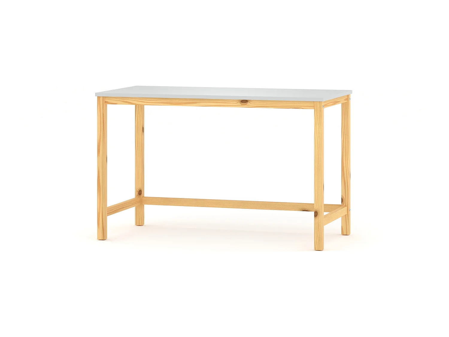 Bureau enfant en pin massif 100x50 noir