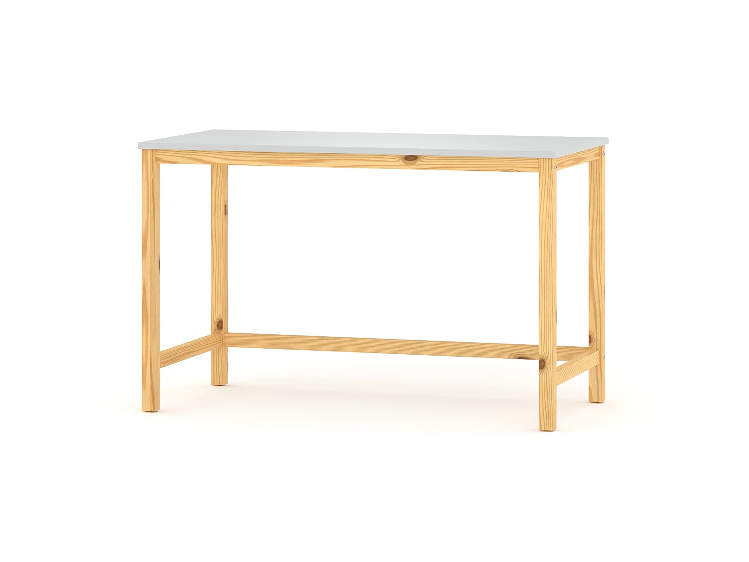 Bureau enfant en pin massif 100x50 noir