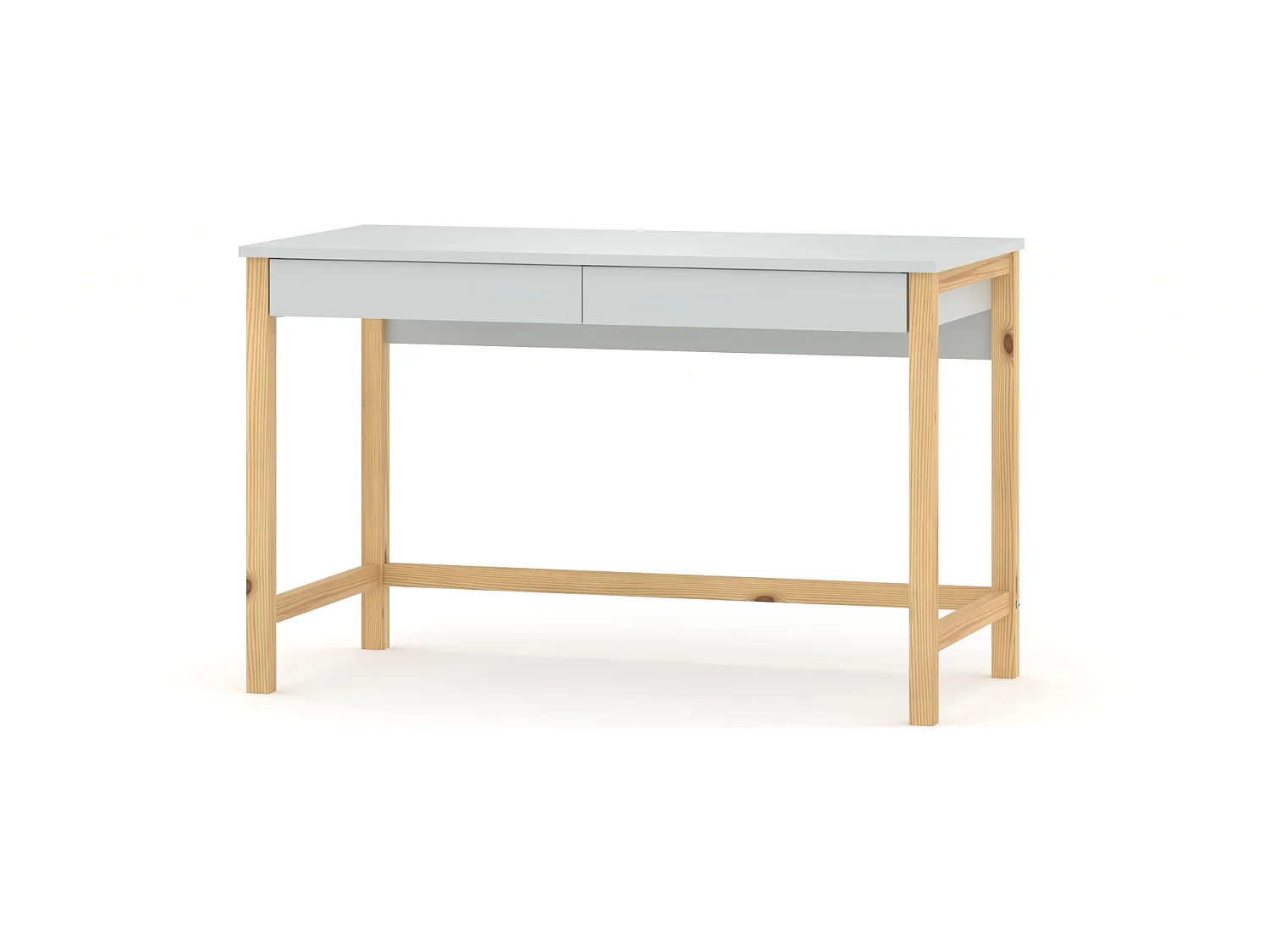 Bureau enfant en pin massif 120x60 gris