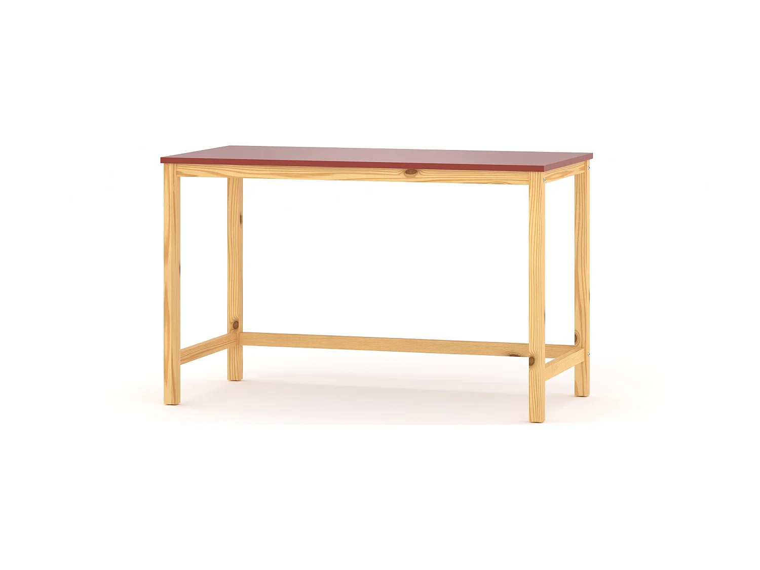 Bureau enfant en pin massif 120x60 beige