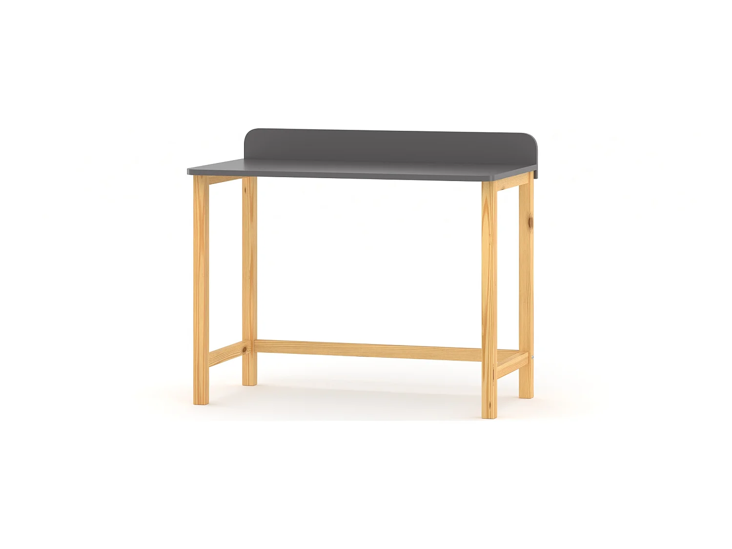 Bureau enfant en pin massif 120x60 noir