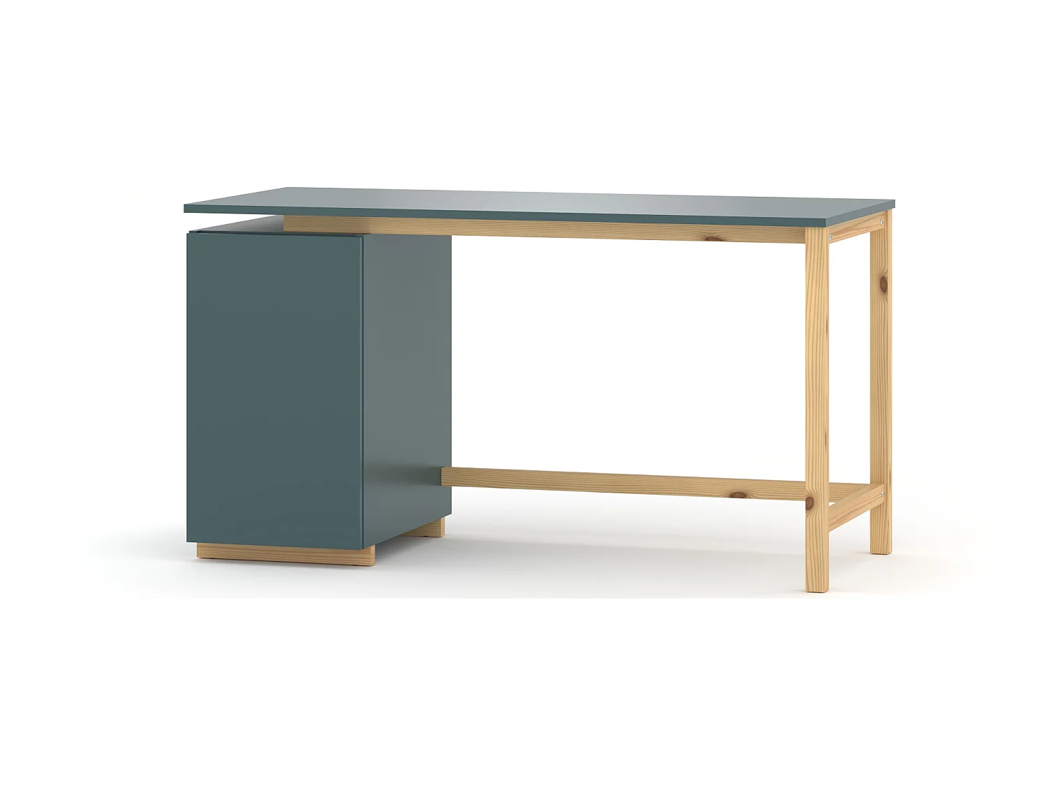 Bureau enfant en pin massif 120x60 blue