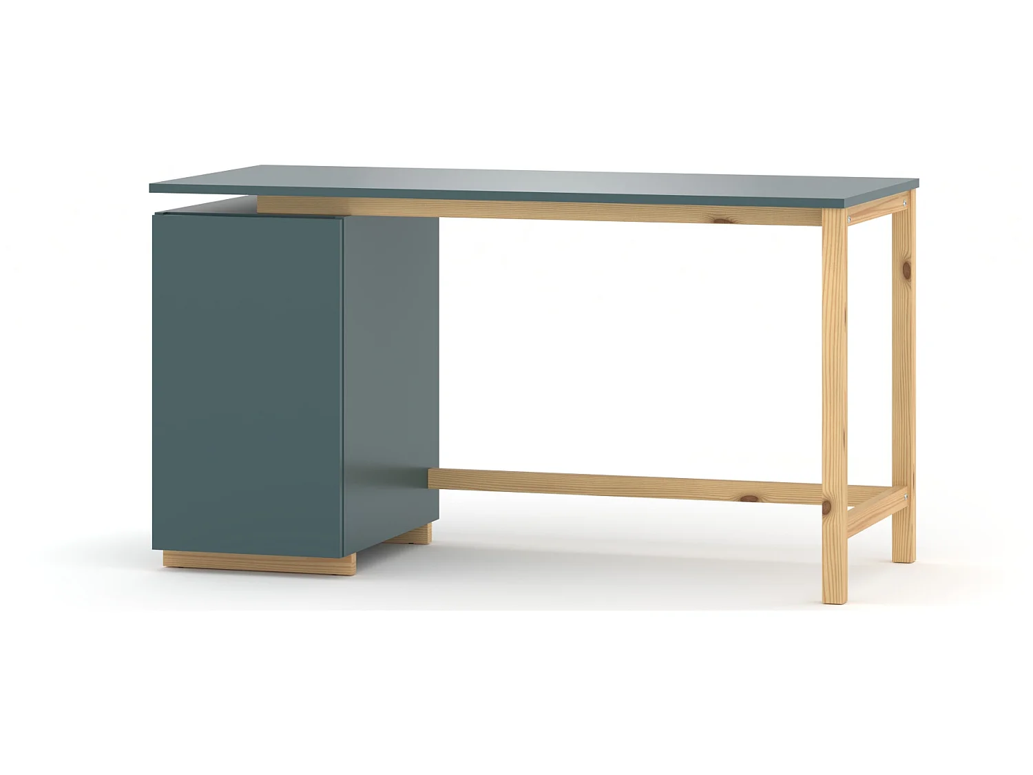 Bureau enfant en pin massif 120x60 blue