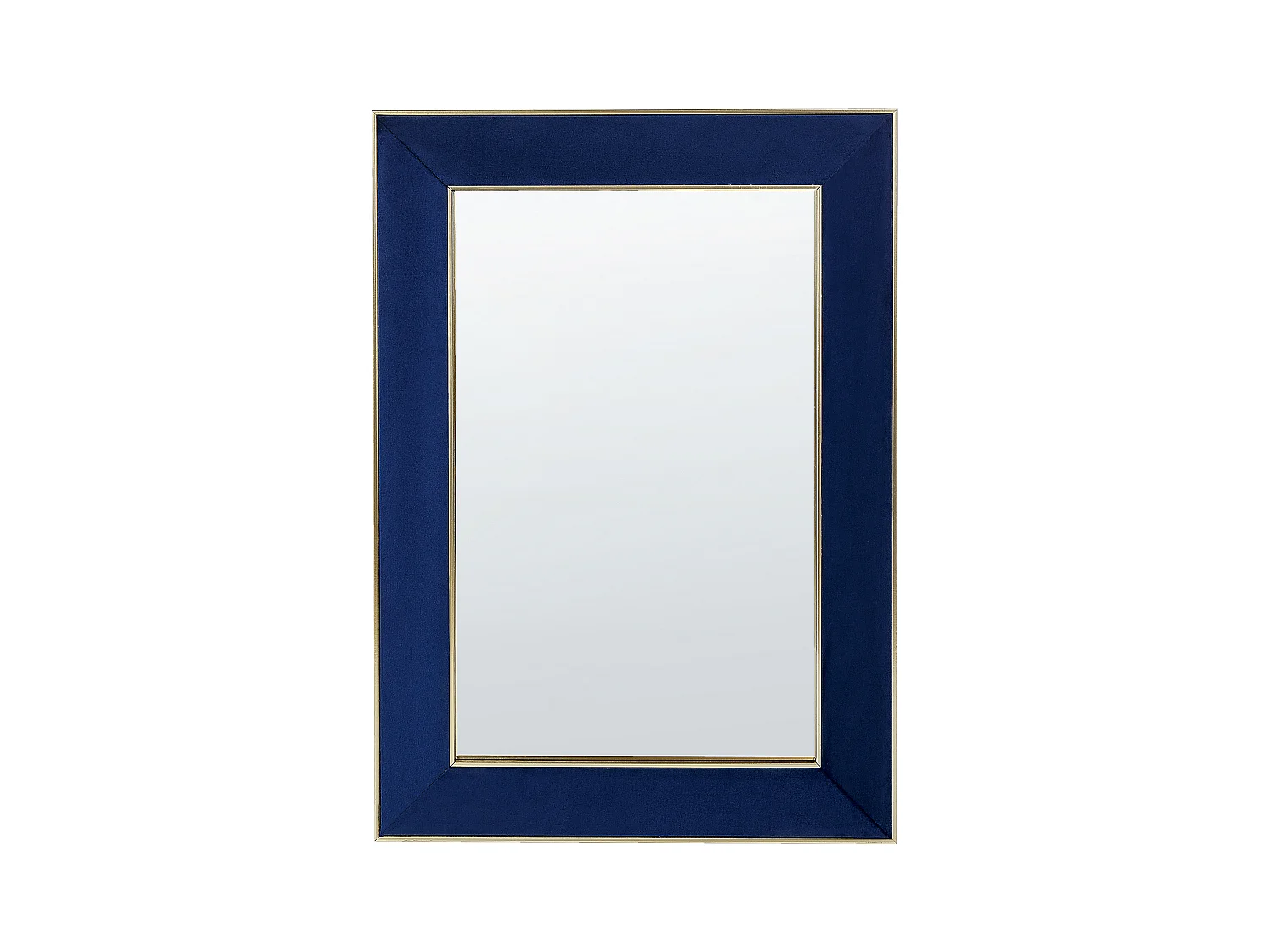 Miroir mural en velours bleu 50 x 70 cm LAUTREC