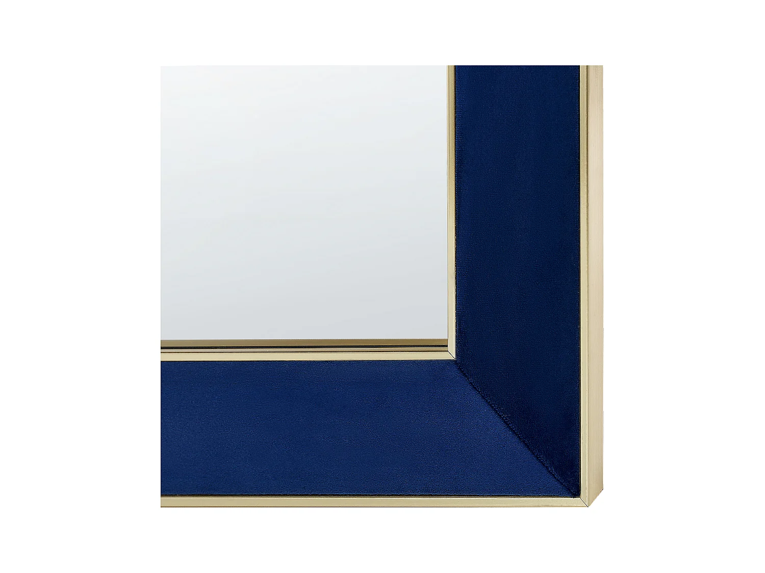 Miroir mural en velours bleu 50 x 70 cm LAUTREC