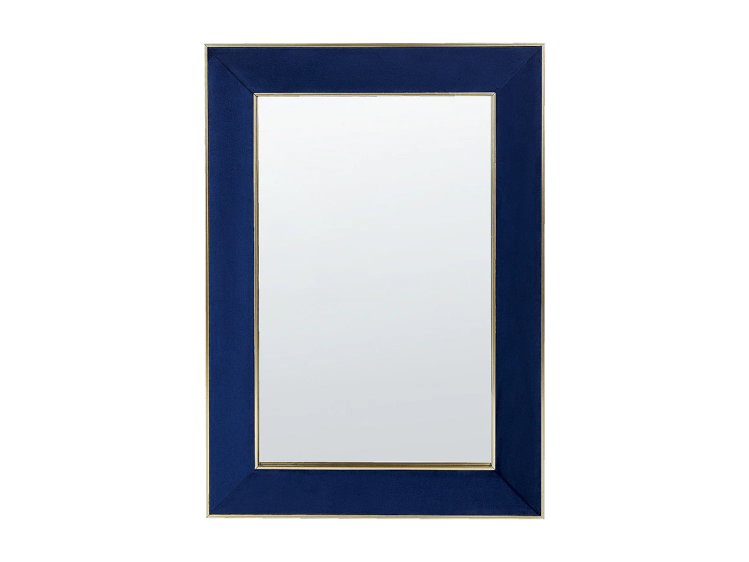 Miroir mural en velours bleu 50 x 70 cm LAUTREC