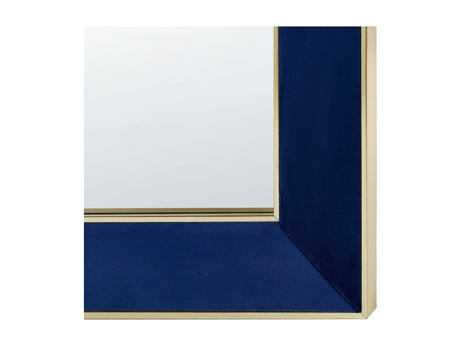 Miroir mural en velours bleu 50 x 70 cm LAUTREC