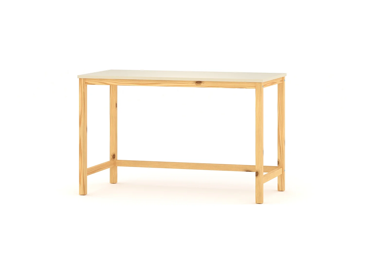 Bureau enfant en pin massif 120x58 noir