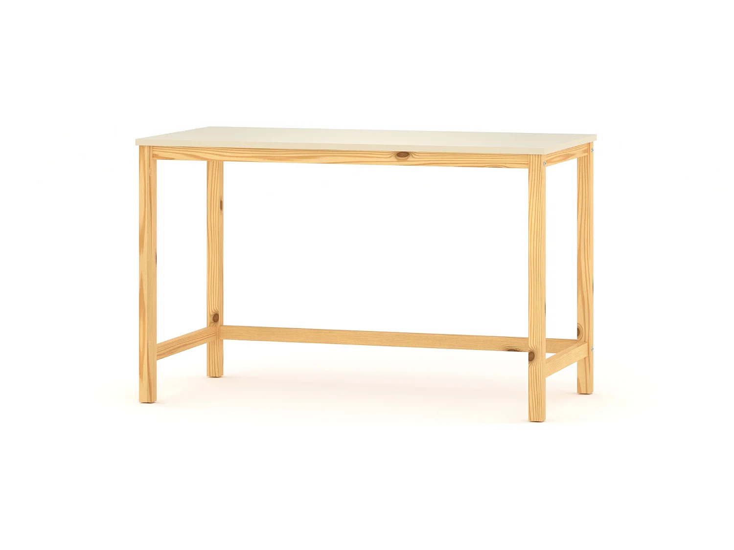 Bureau enfant en pin massif 120x58 noir