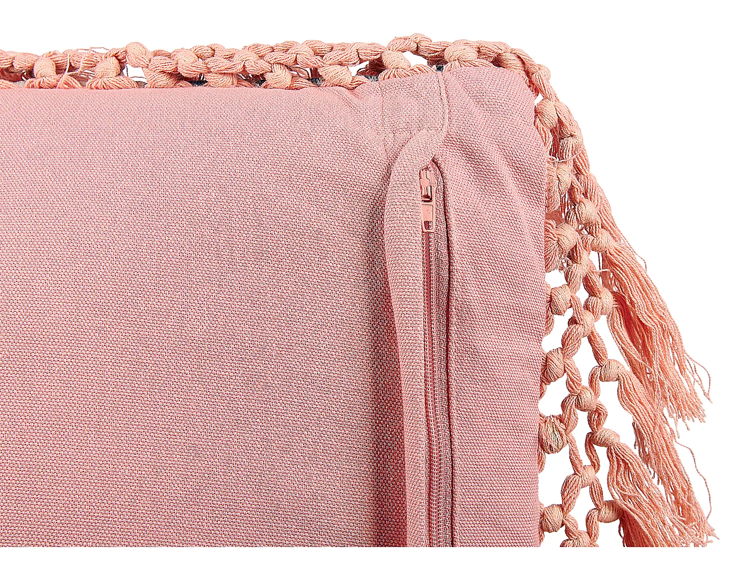 Coussin PARROTIA Velours 45 x 45 cm Bleu paon Motif floral