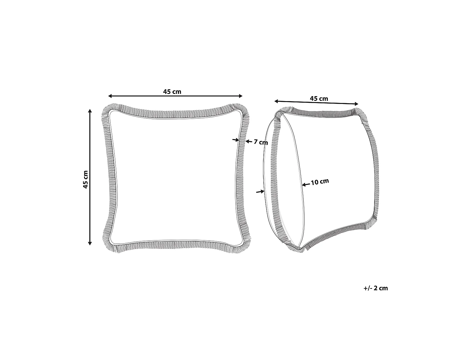 Almofada decorativa MITELLA Veludo 45 x 45 cm Azul Padrão floral