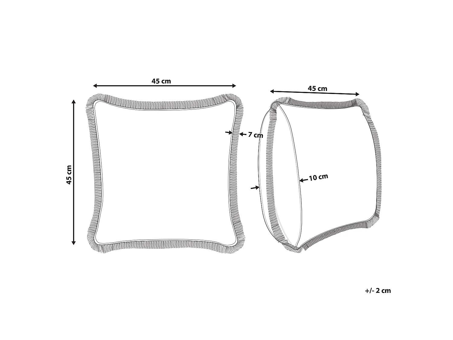 Sierkussen MITELLA Fluweel 45 x 45 cm Blauw Bloempatroon