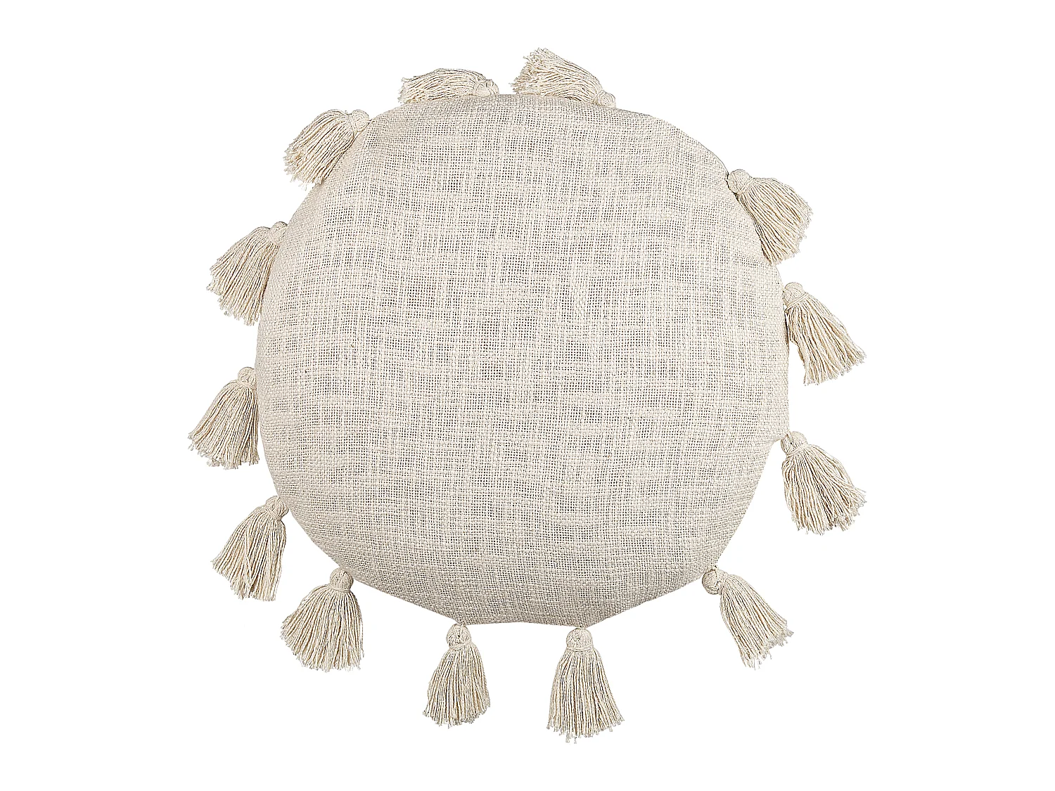 Coussin MADIA Coton 45 x 45 cm Beige clair Unicolore