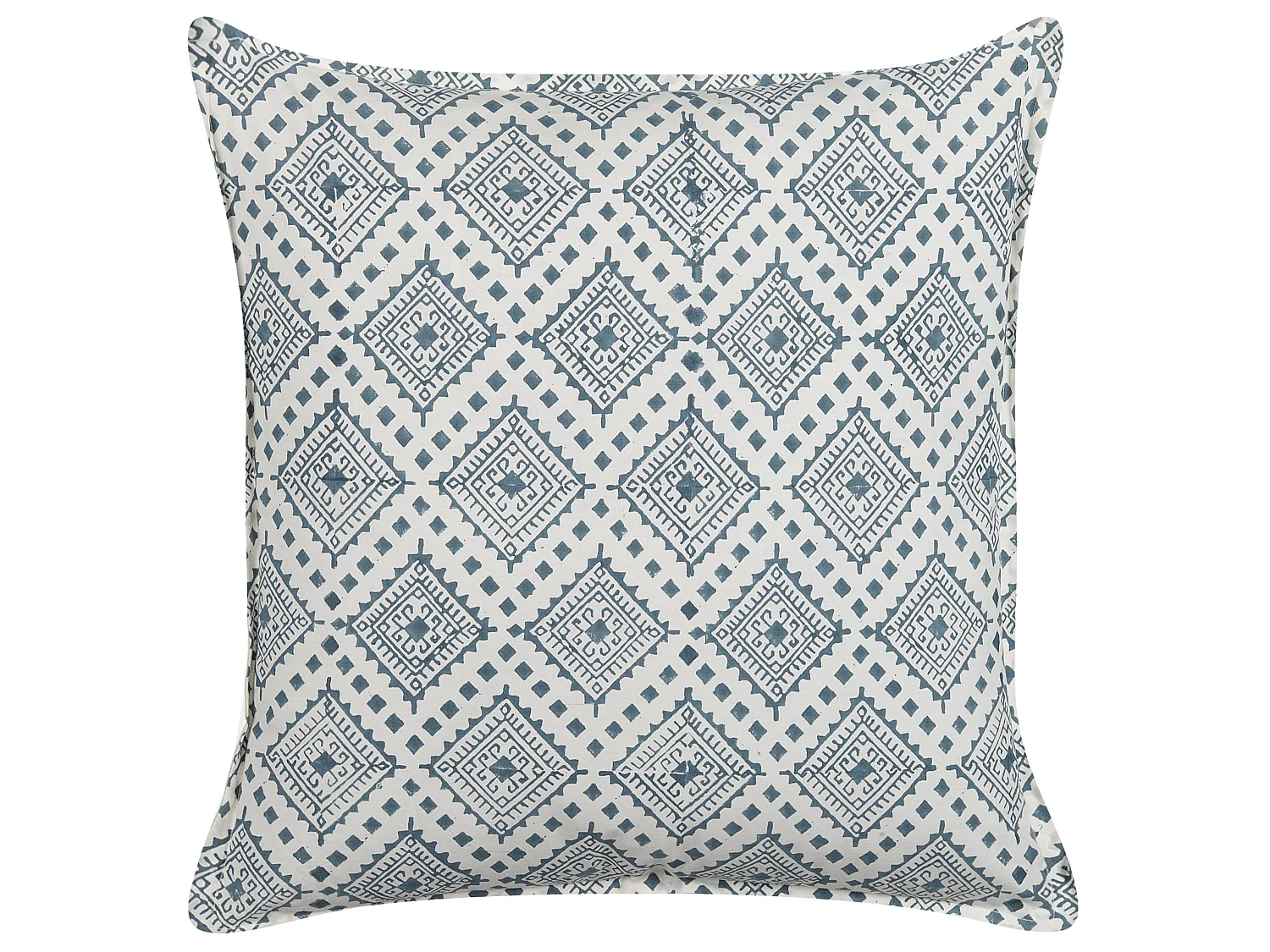 Set med 2 prydnadskuddar CORDATA 45 x 45 cm Bomull Blå Orientaliskt tryck