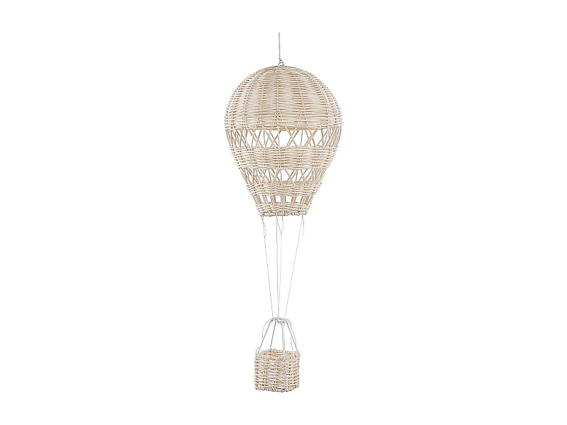 Heißluftballon Hängedeko Rattan natürlich / beige 60 cm Boho Kinderzimmer Bemba