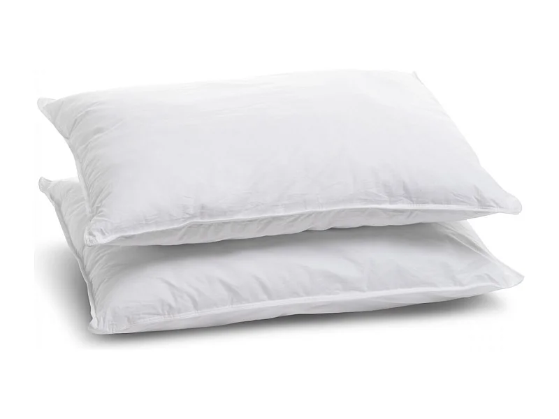 Lot de 2 Oreillers Mémoire de forme Mixte Anti-acariens - Confort réglable - 50x70cm