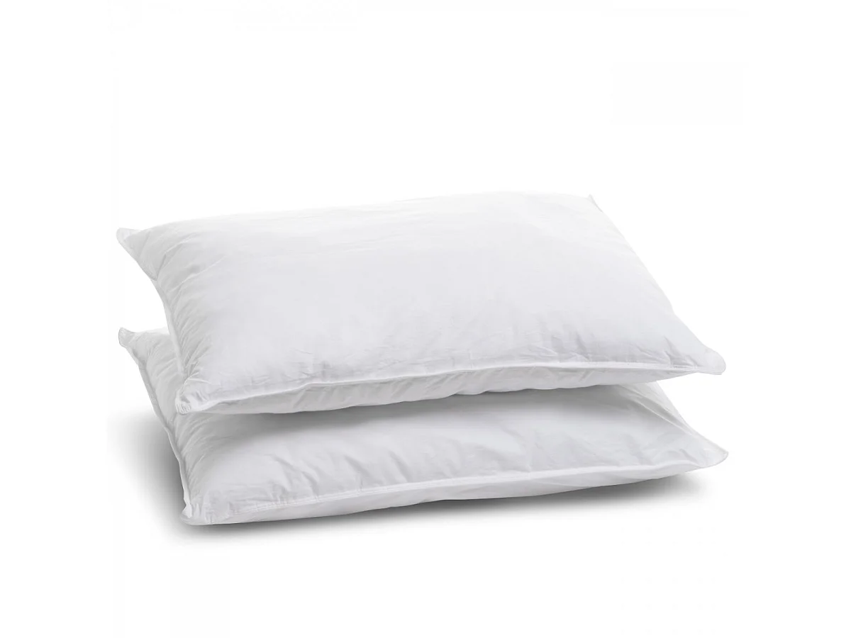 Lot de 2 Oreillers Mémoire de forme Mixte Anti-acariens - Confort réglable - 50x70cm