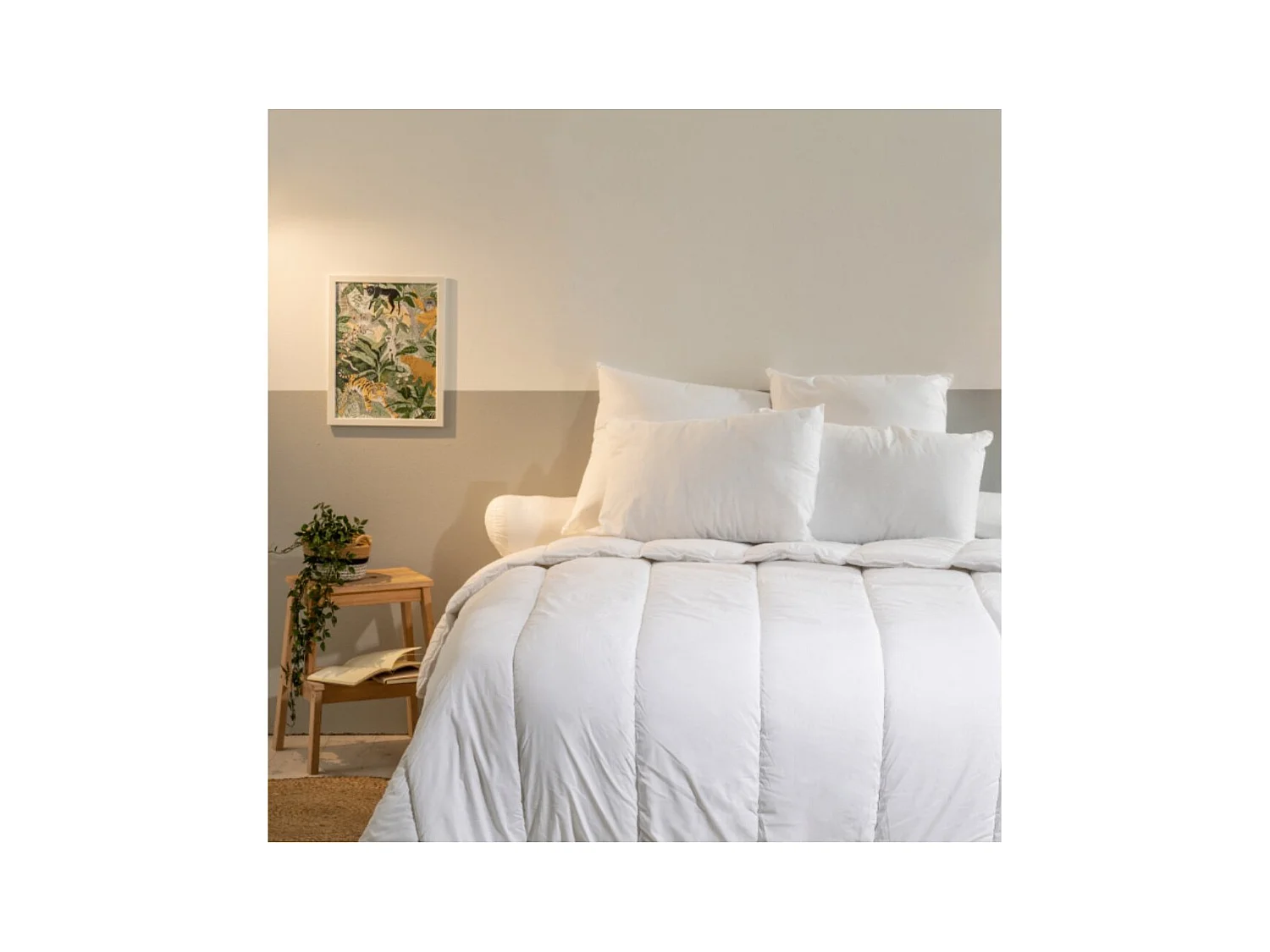 Lot de 2 Oreillers Ferme 60x60cm Anti-acariens