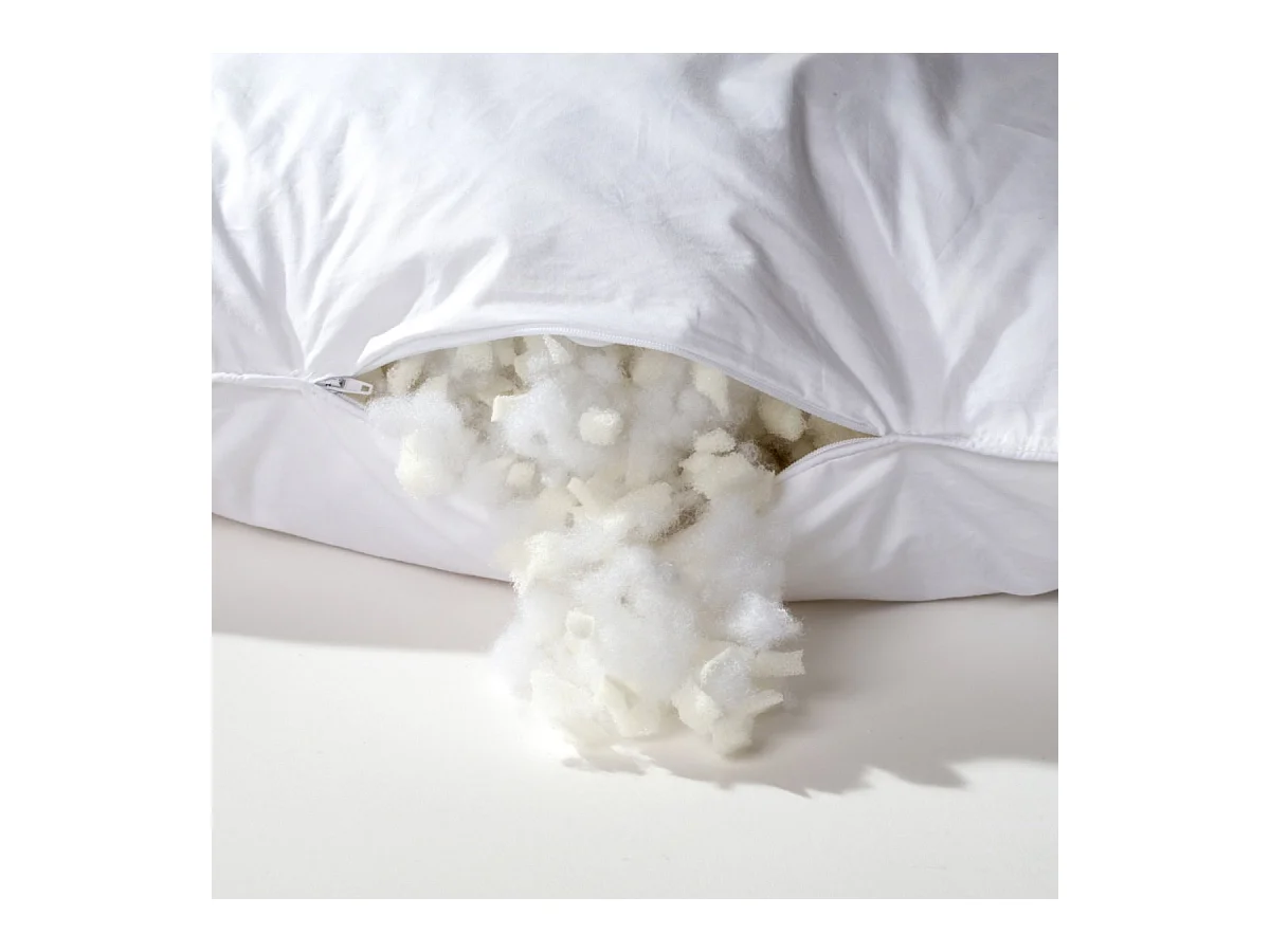 Oreiller Mémoire de forme Mixte Anti-acariens - Confort réglable - 60x60cm