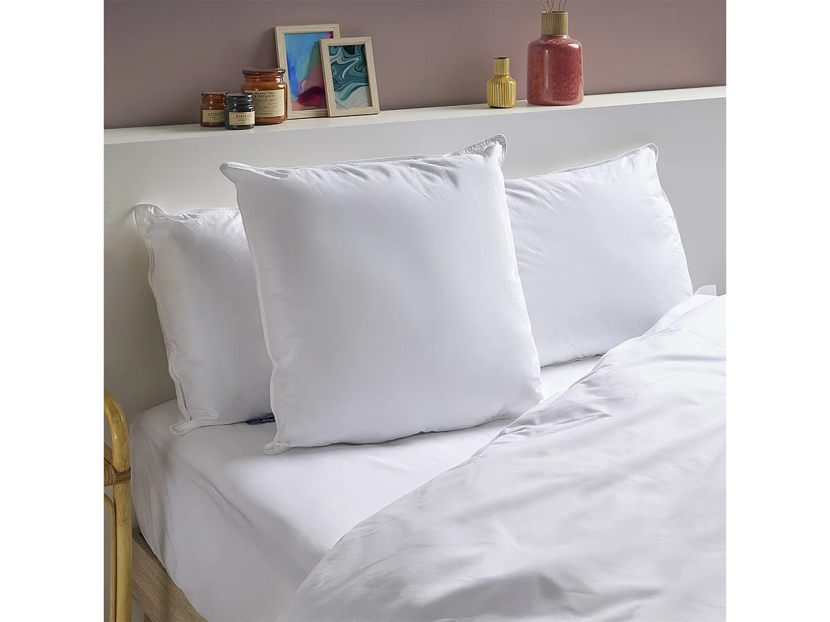 Oreiller Mémoire de forme Mixte Anti-acariens - Confort réglable - 50x70cm