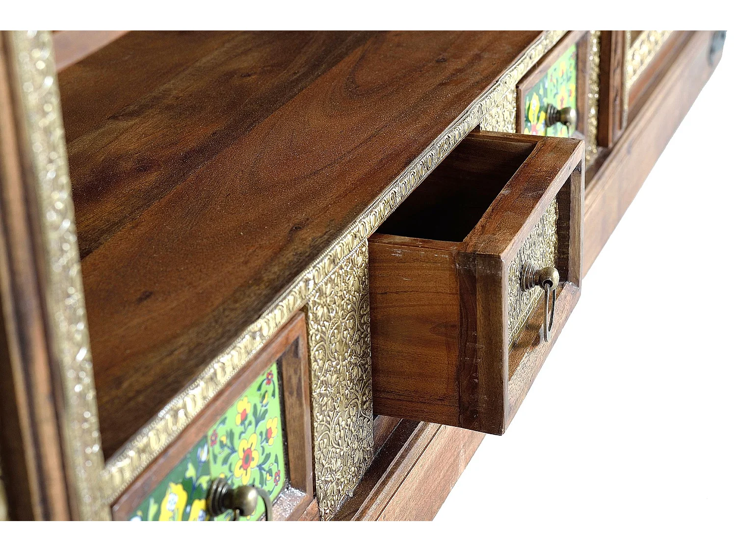 Meuble tv en bois d'acacia