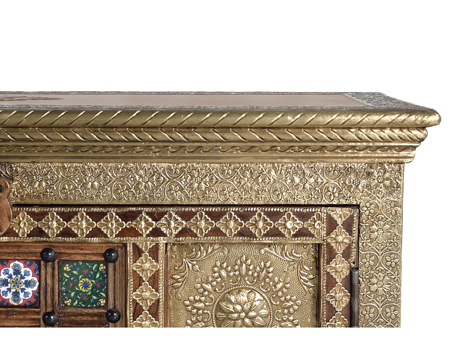 Meuble tv en bois d'acacia