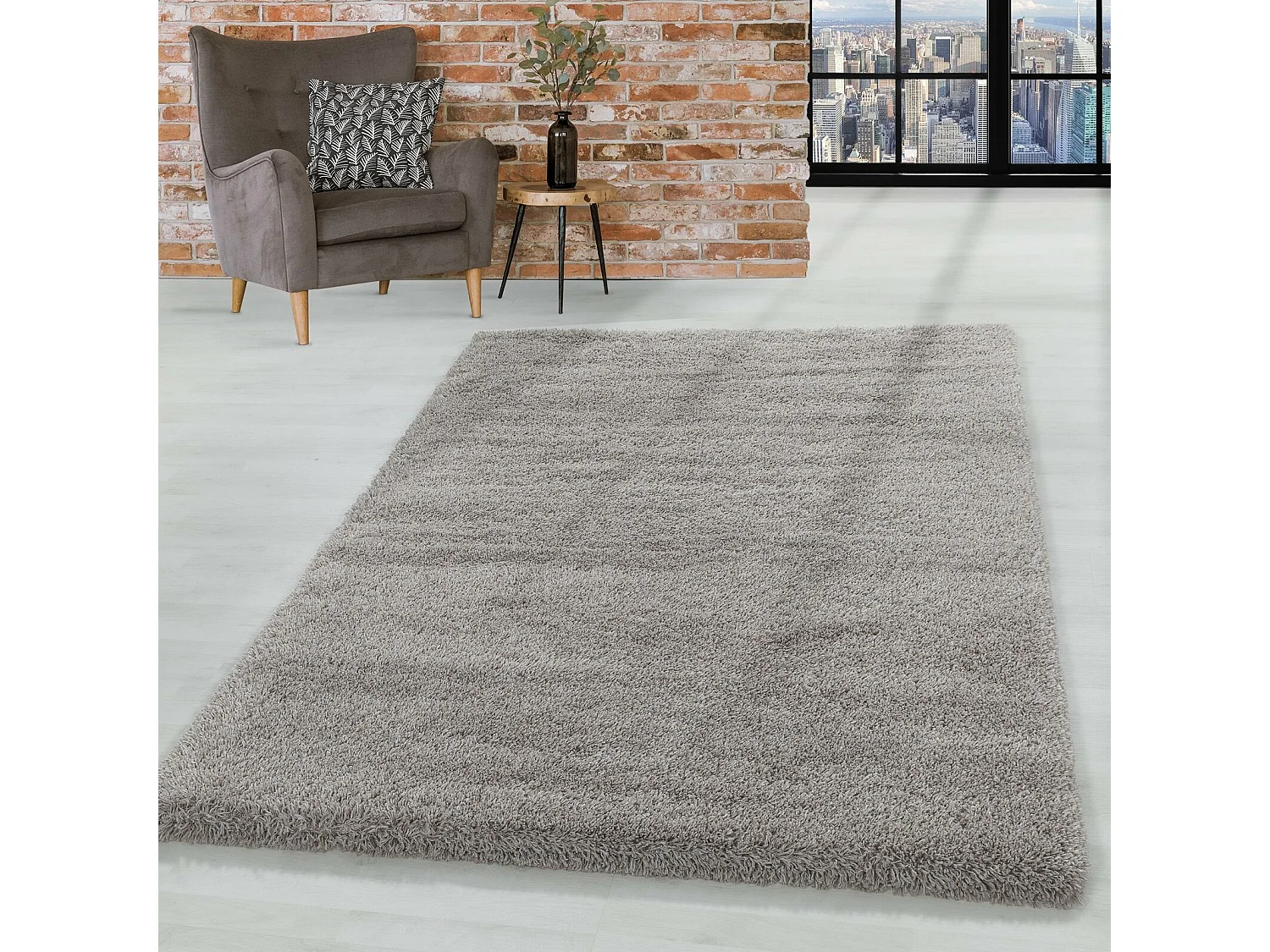 MOELLEUX - Tapis cosy à poils longs - Beige 280 x 370 cm