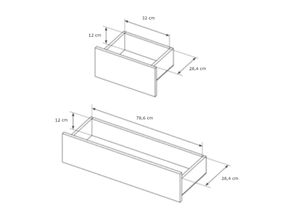 Commode 6 tiroirs - Avec LEDs - Beige - ELYNIA