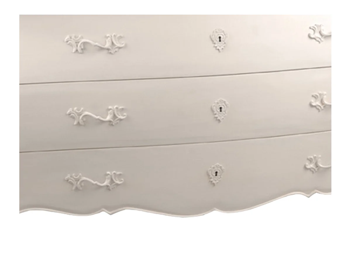 Commode Murano Blanc 3 Tiroirs - Amadeus