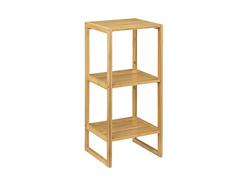 Etagère de rangement 3 niveaux en Bambou H 84 cm