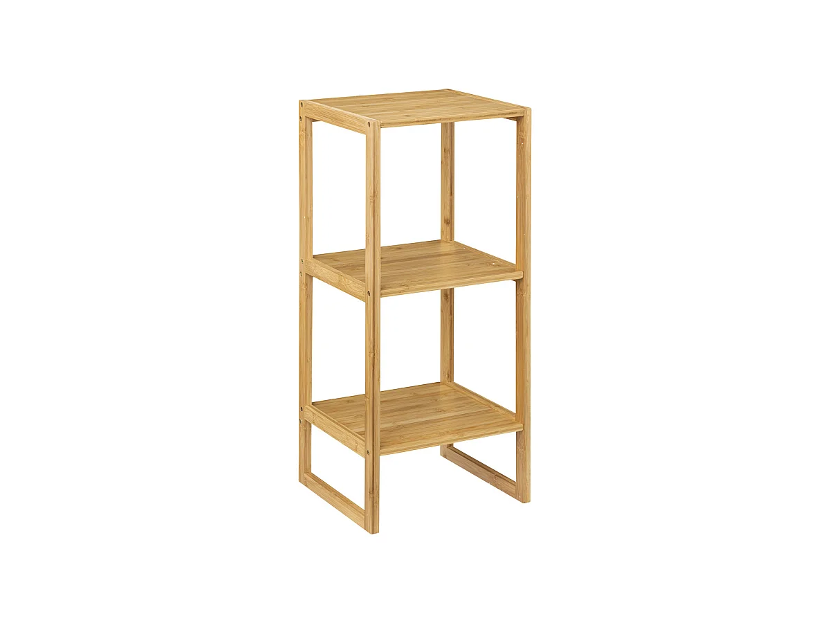 Etagère de rangement 3 niveaux en Bambou H 84 cm