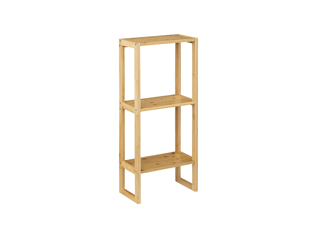 Etagère de rangement 3 niveaux en Bambou H 84 cm