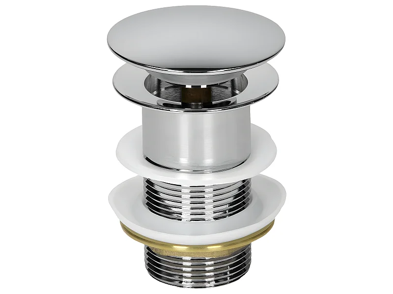 Tappo di scarico pop-up cromato click-clac bagno 90 mm ECD Germany