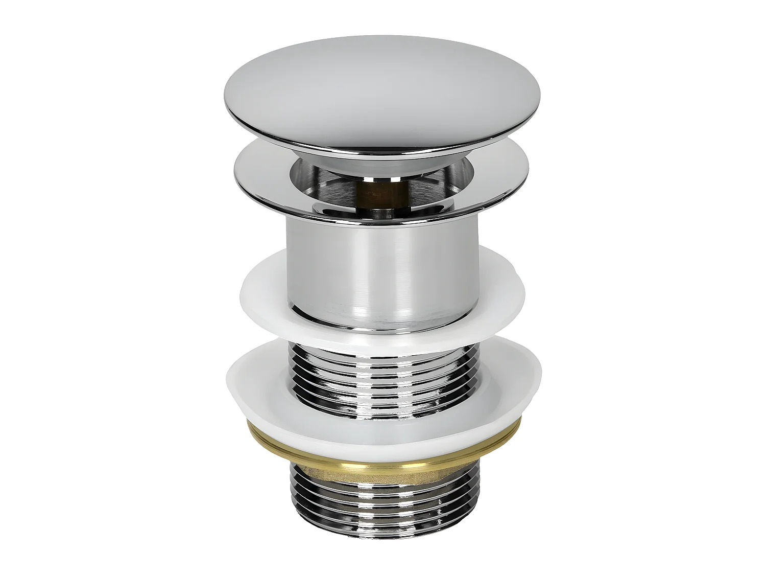 Tappo di scarico pop-up cromato click-clac bagno 90 mm ECD Germany