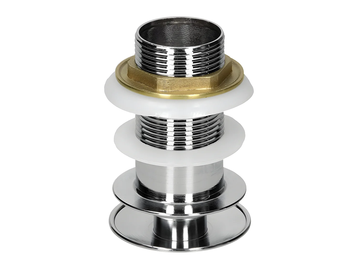 Tappo di scarico pop-up cromato click-clac bagno 90 mm ECD Germany