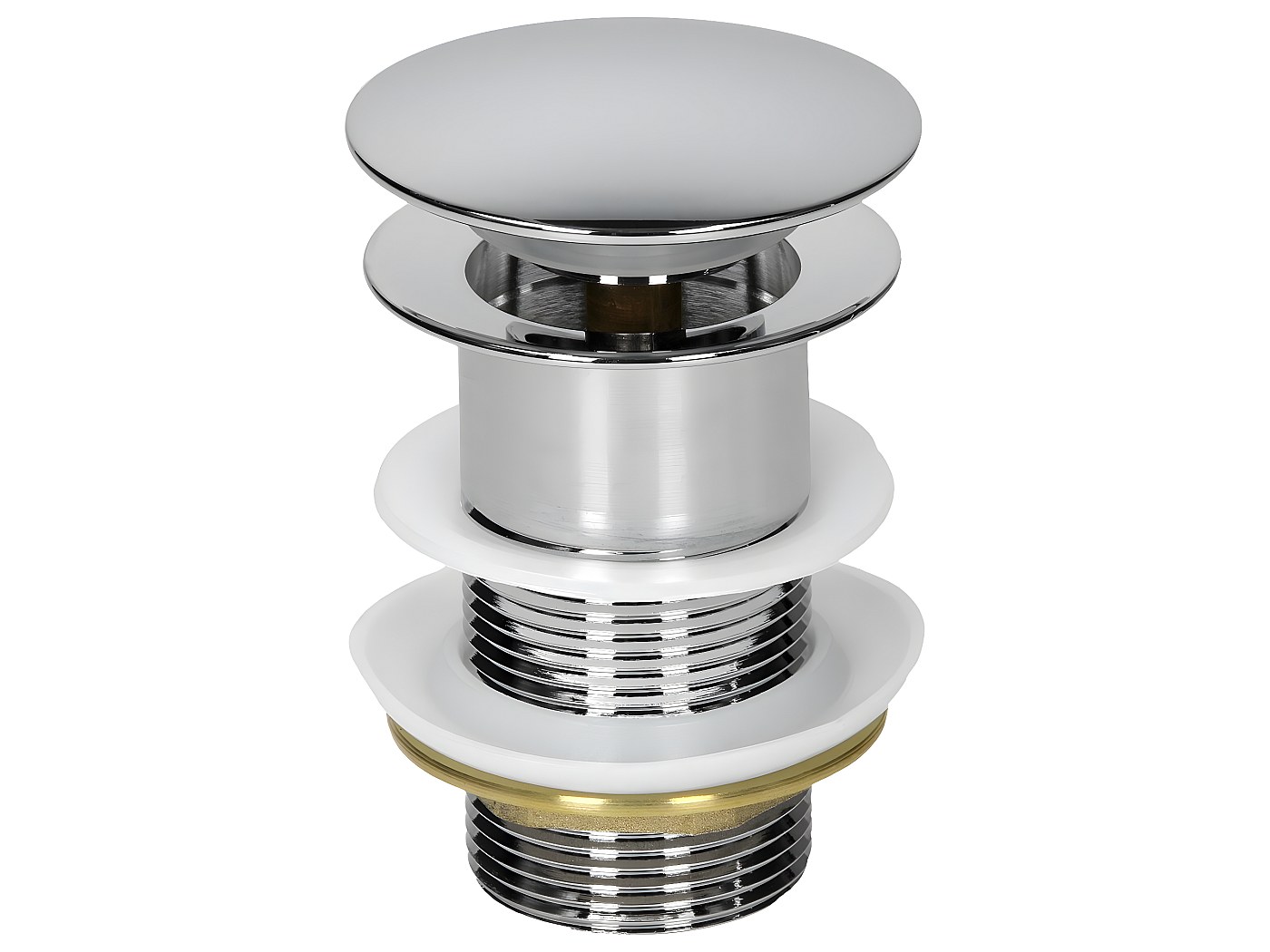 Tappo universale lavandino per scarico da 1 1/2 - 43,5 mm
