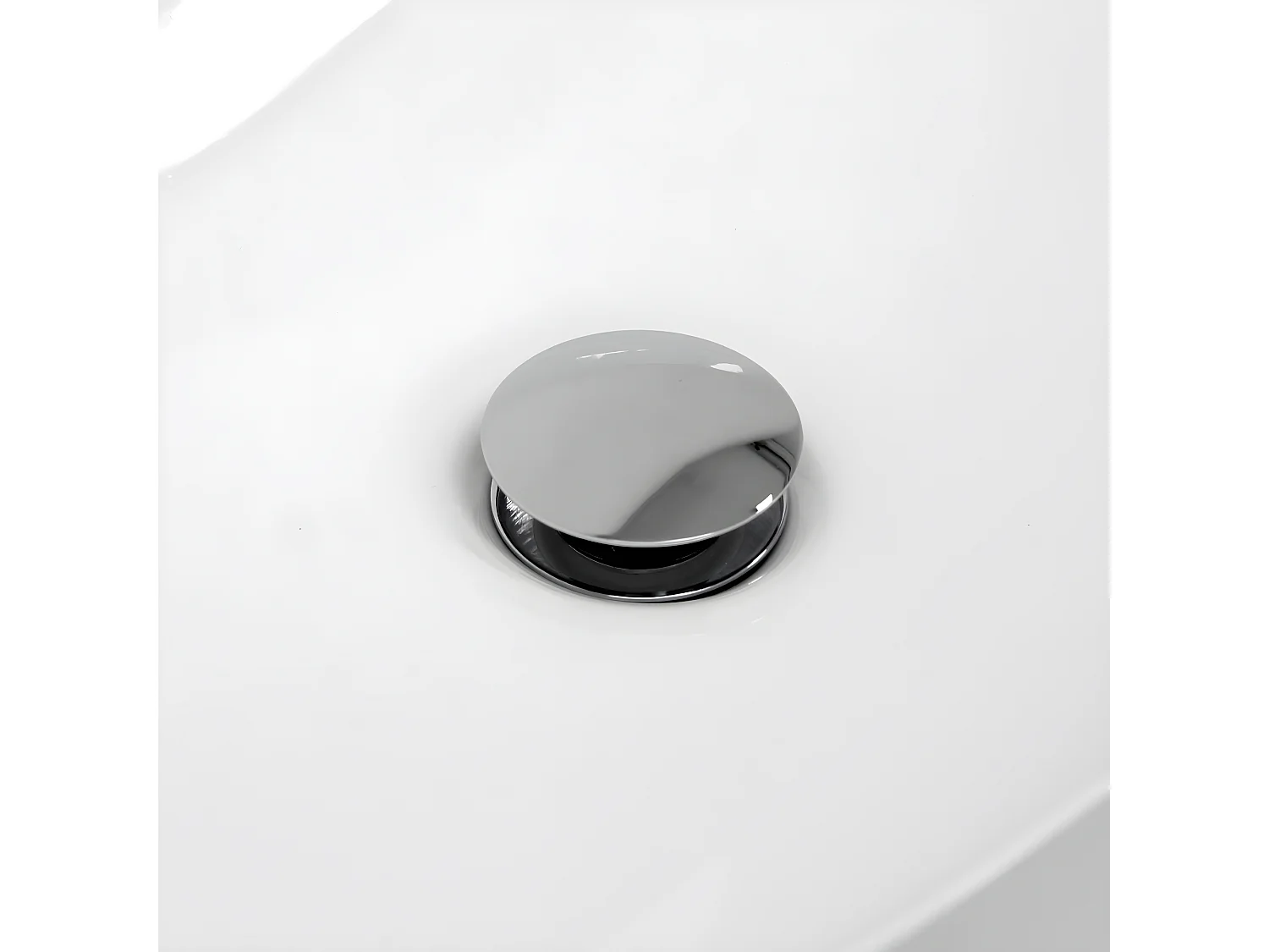 Bonde de lavabo pop up bouchon de vidange clic-clac chromé 90 mm ECD Germany